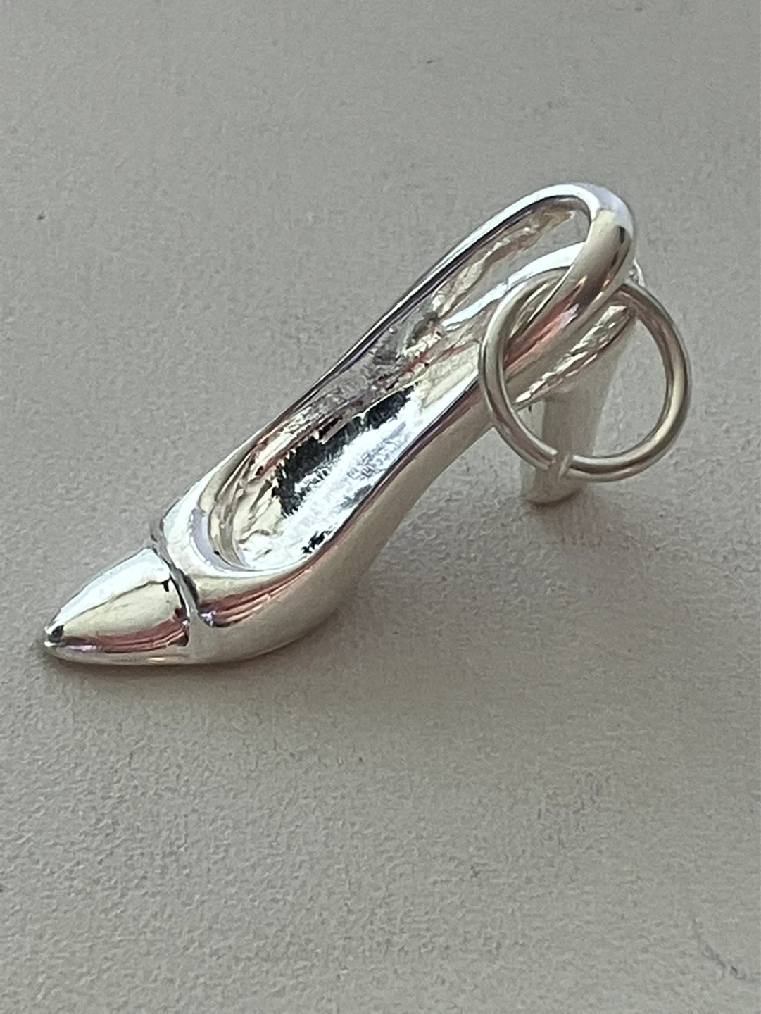 Sterling Silver High Heel Shoe Charm