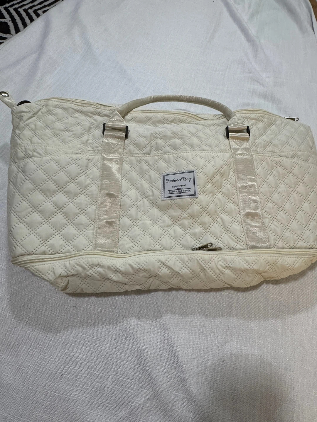 Quilted Duffel Bag with Matching Pouch - photo 2