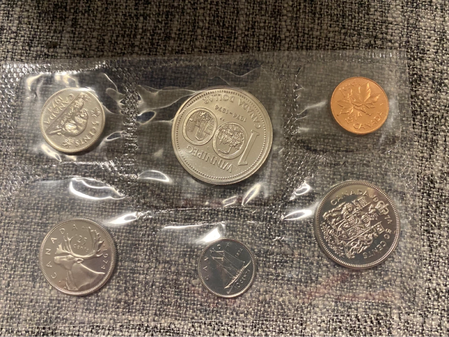Uncirculated 1974 Canadian Coin Collection