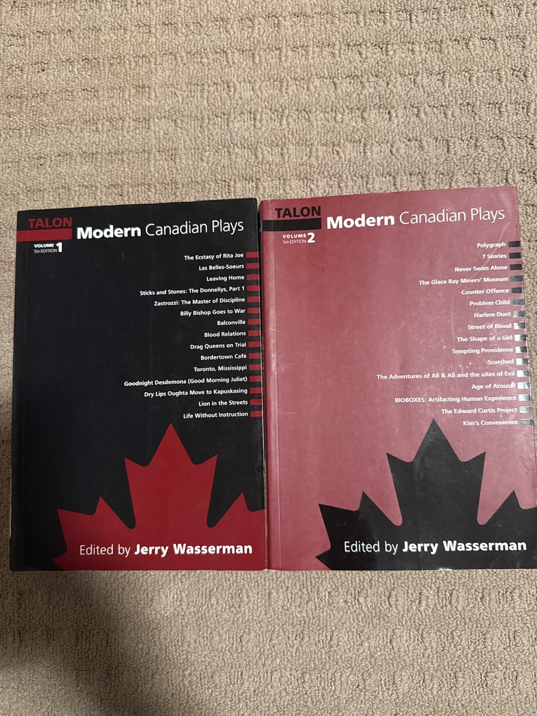 Modern Canadian Plays Vol 1 & 2 Books