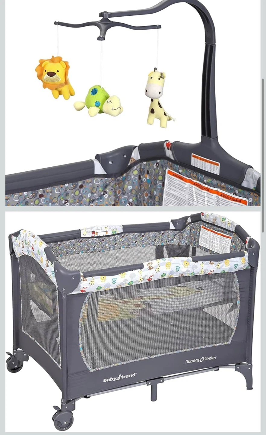 Baby Center Playard / Grey crib 🌱 - photo 2