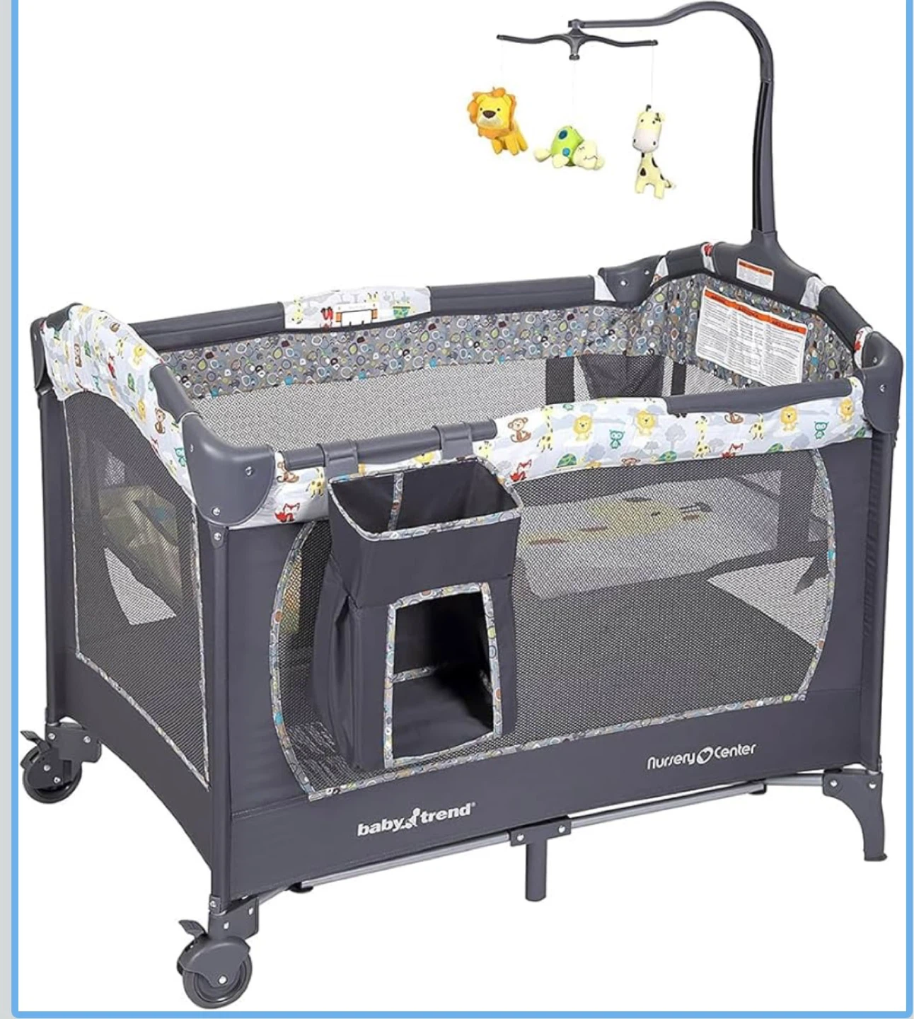 Baby Center Playard / Grey crib 🌱