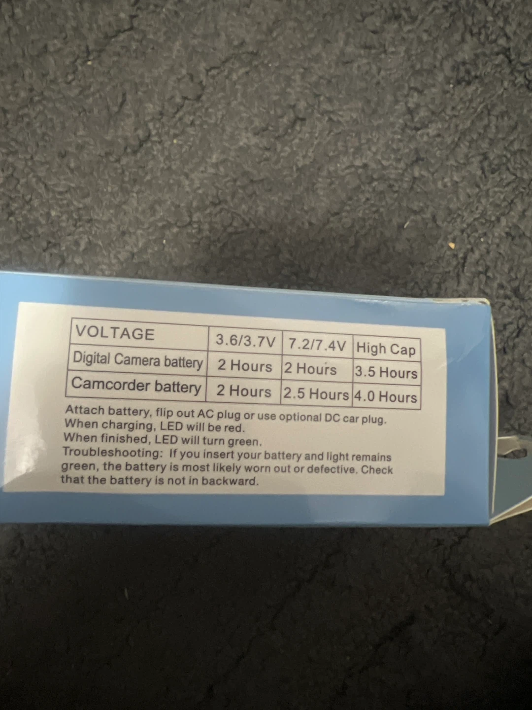 UpStart Battery Travel Charger for NP-FM50 - photo 2