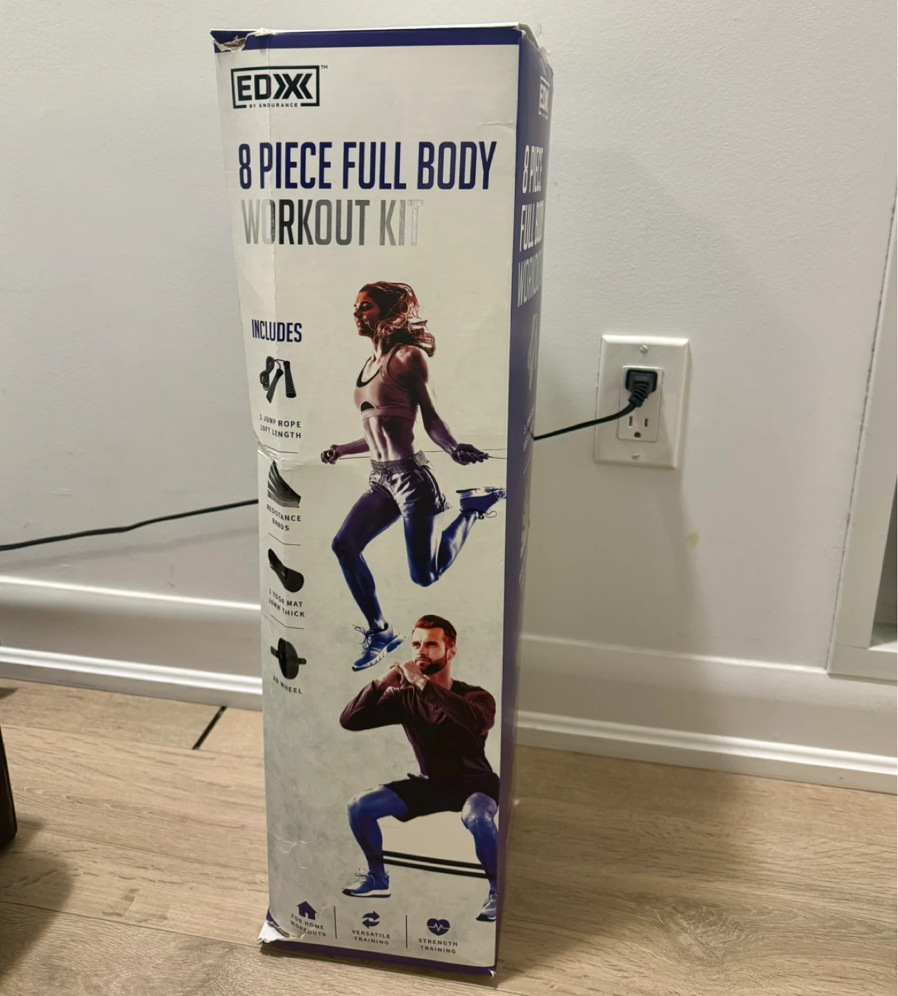EDX 8 Piece Full Body Workout Kit with Yoga Mat