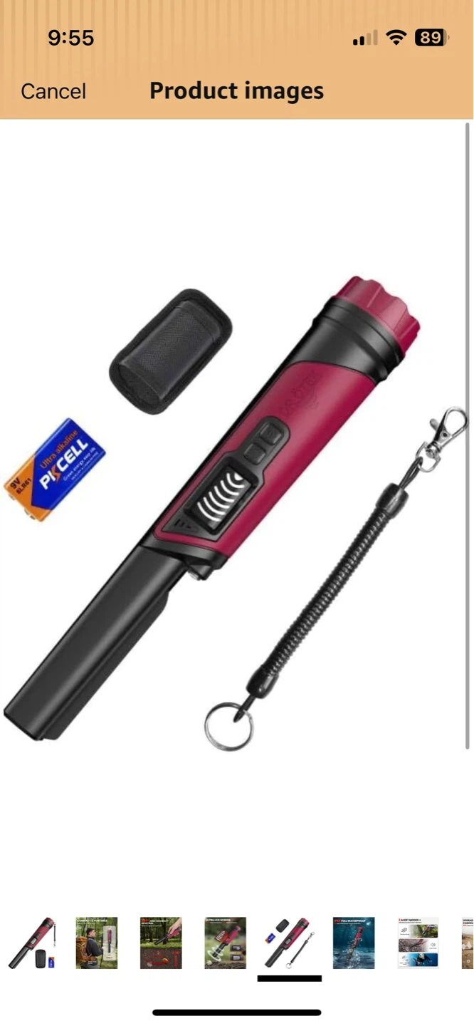 DR.OTEK Pinpointer Metal Detector Burgundy - photo 5
