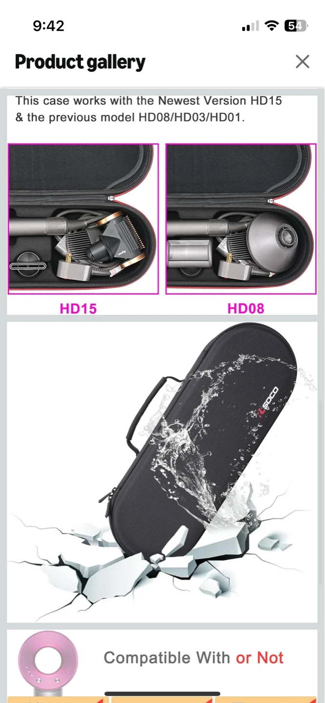 RLSOCO Hard Travel Case for Supersonic Hairdryer - photo 3