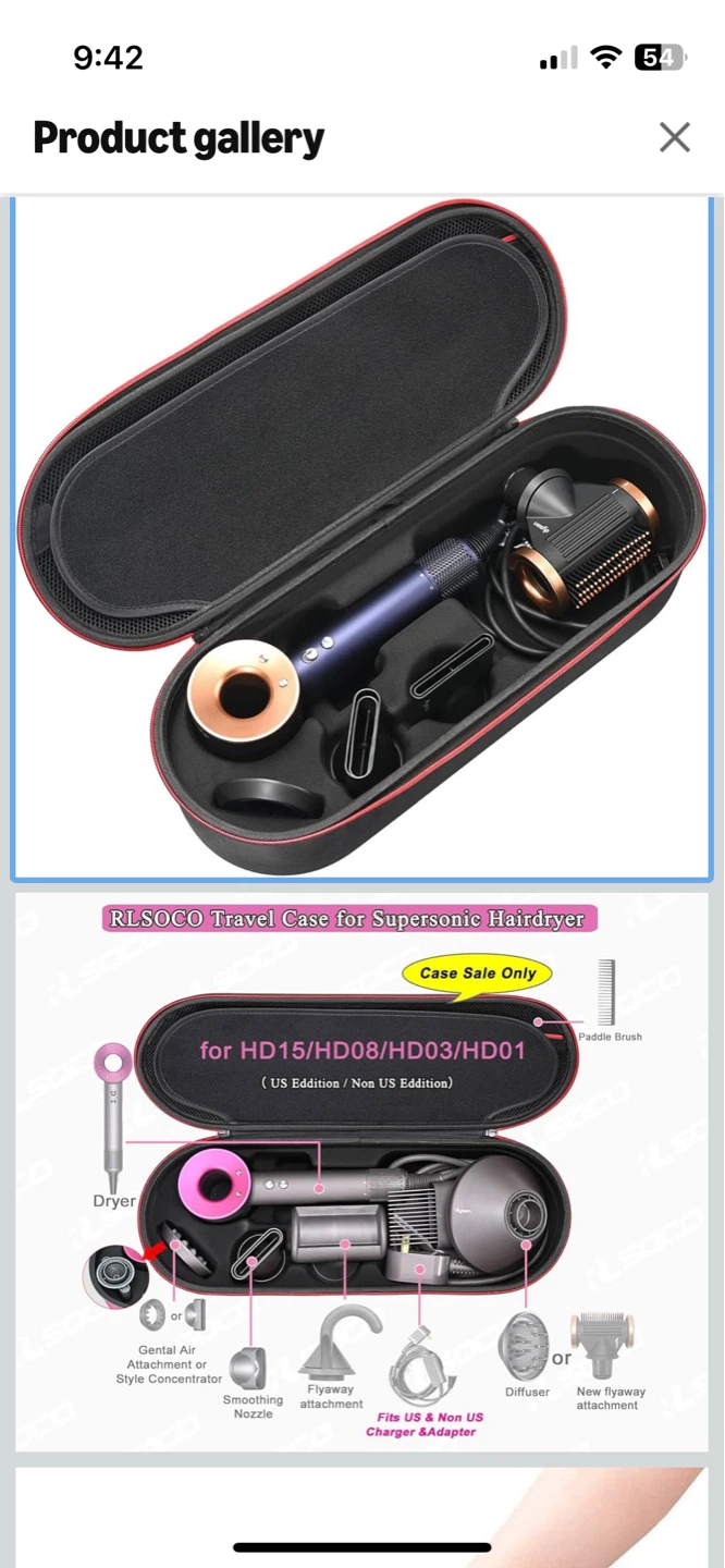 RLSOCO Hard Travel Case for Supersonic Hairdryer