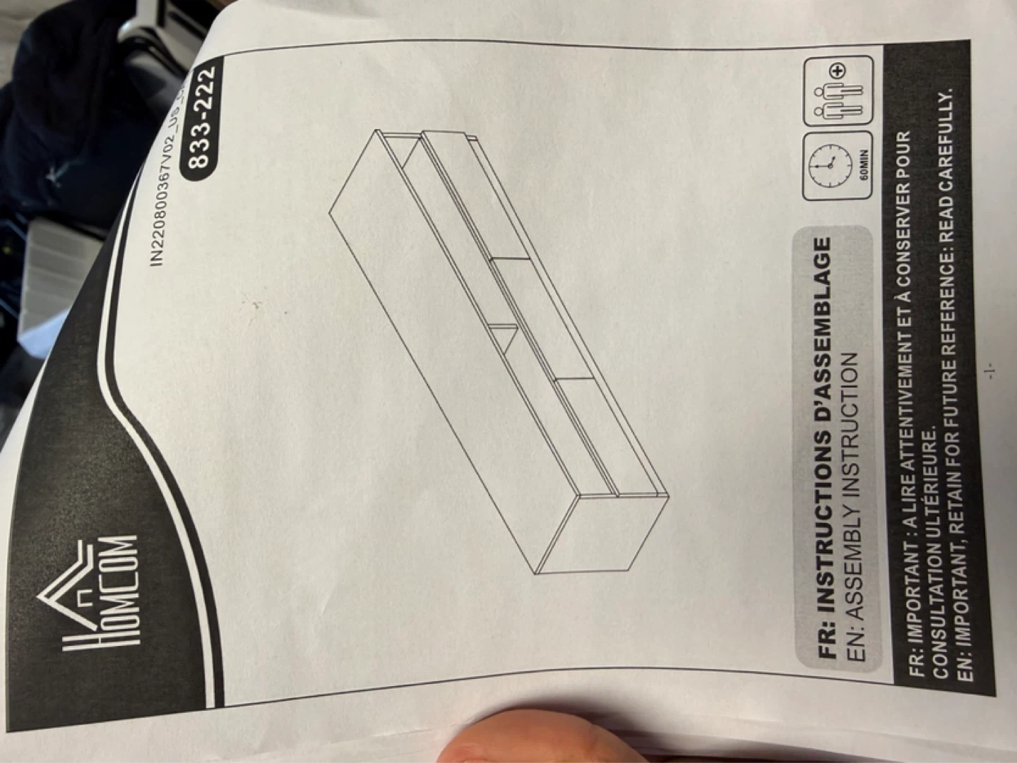 White TV Stand with Drawers and Storage (READ DESCRIPTION) - photo 2