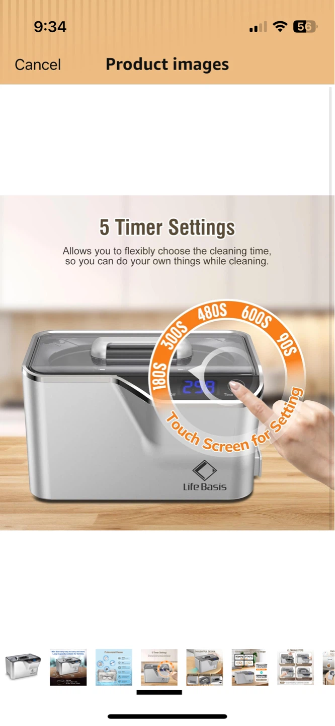 Life Basis Ultrasonic Cleaner - photo 4