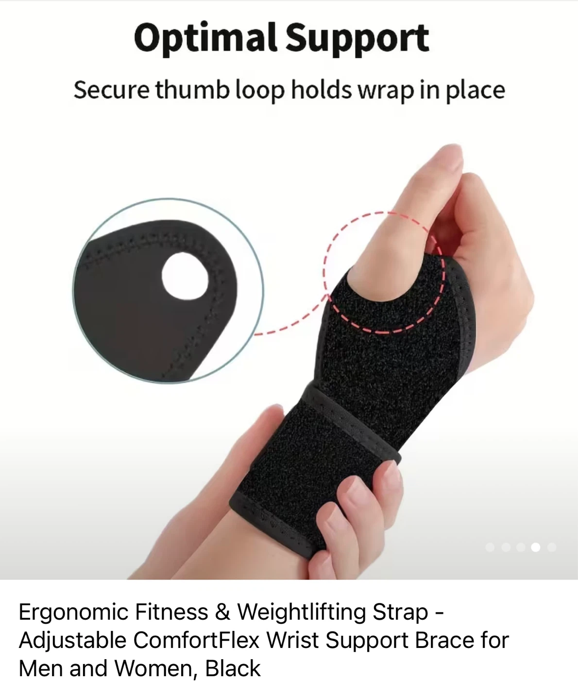 Adjustable Wrist Support Brace for Men & Women - photo 5