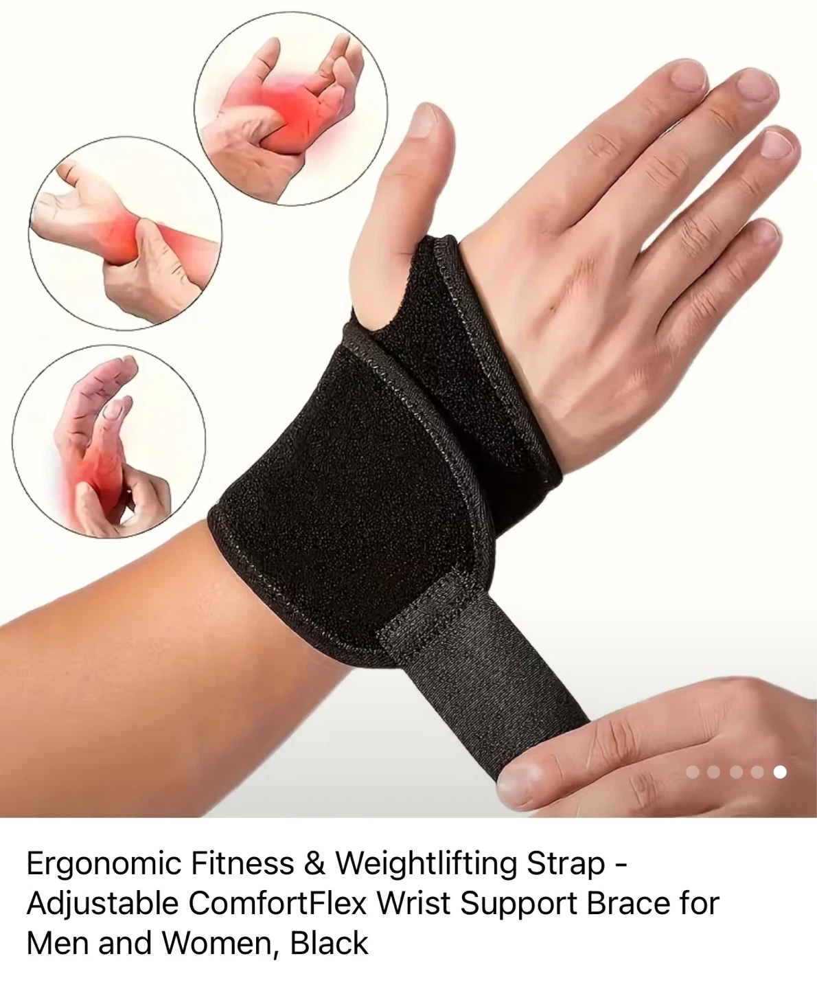 Adjustable Wrist Support Brace for Men & Women - photo 3
