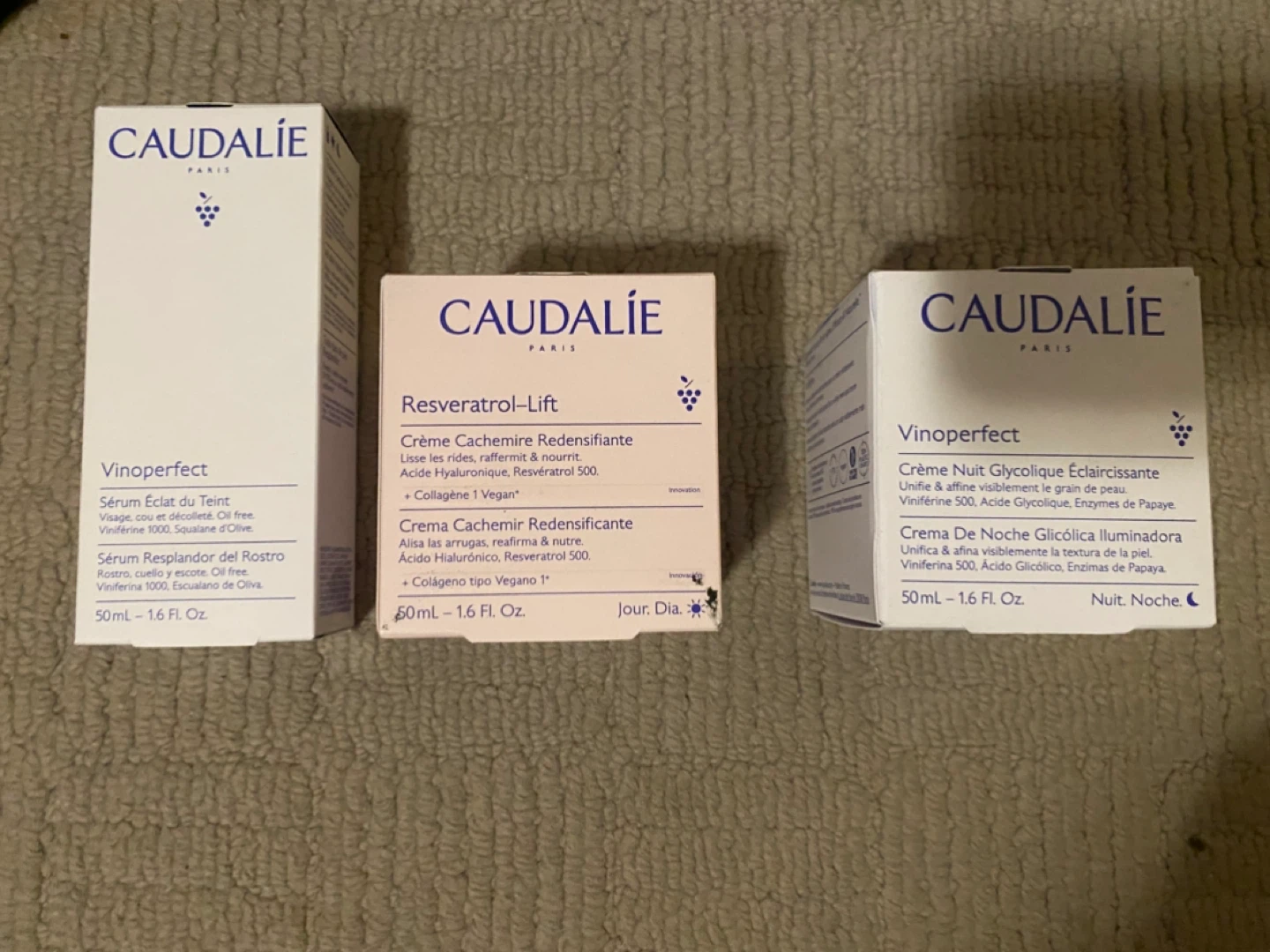 Caudalie Vinoperfect & Resveratrol-Lift Skincare Lot