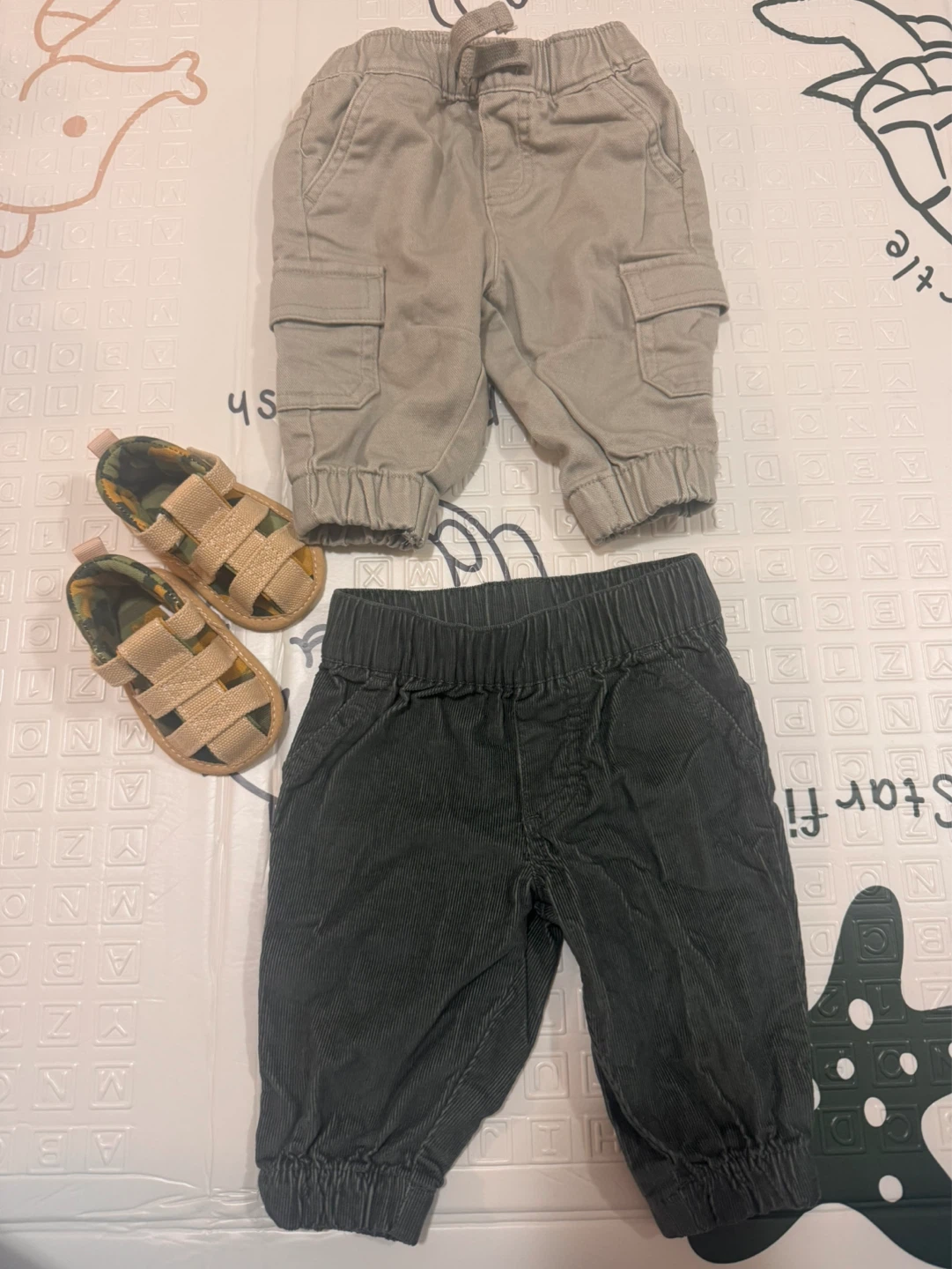 Toddler Pants and Sandals Set 0-3m
