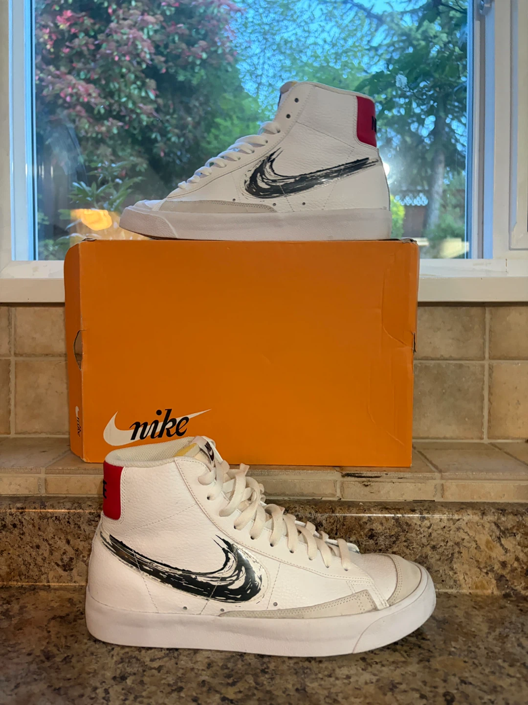 Nike Blazer Mid '77 White Red Sneakers