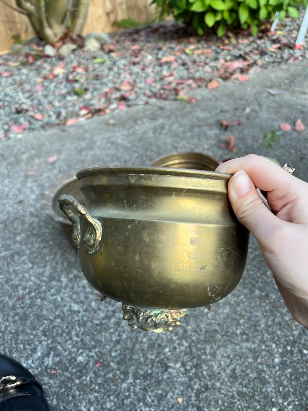 Vintage Brass and Copper Planters Set - photo 4
