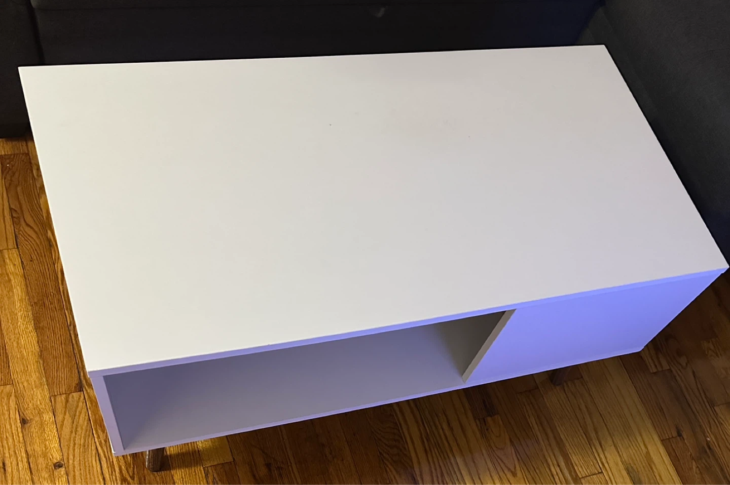 White Coffee Table with Storage