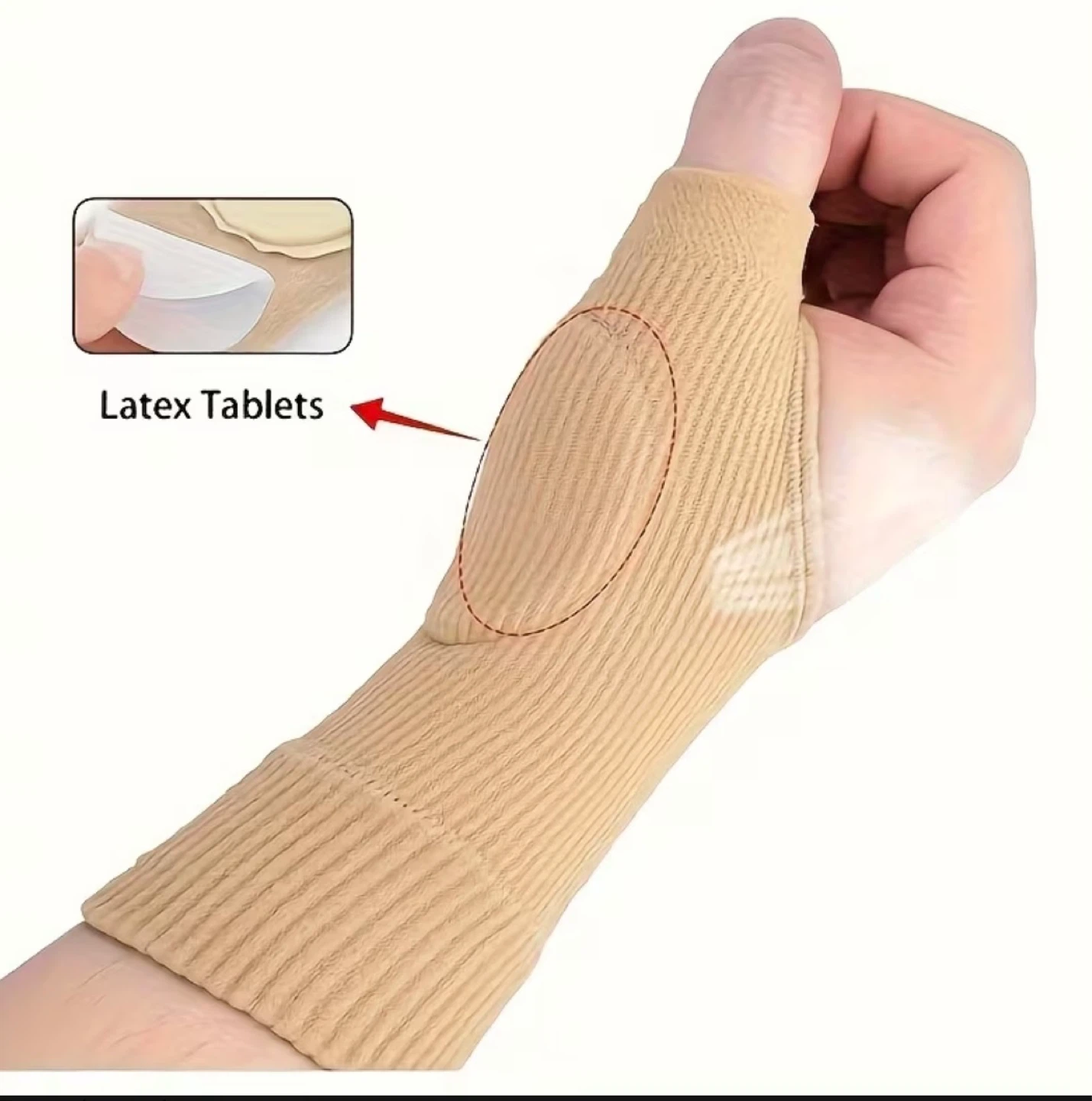 Black Compression Wrist and Thumb Support - photo 5