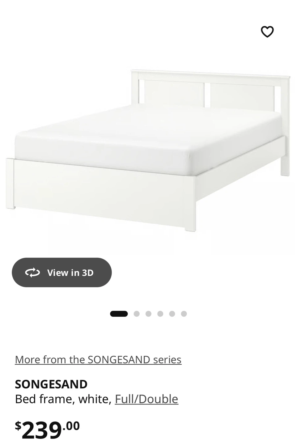 IKEA Double Bed Frame