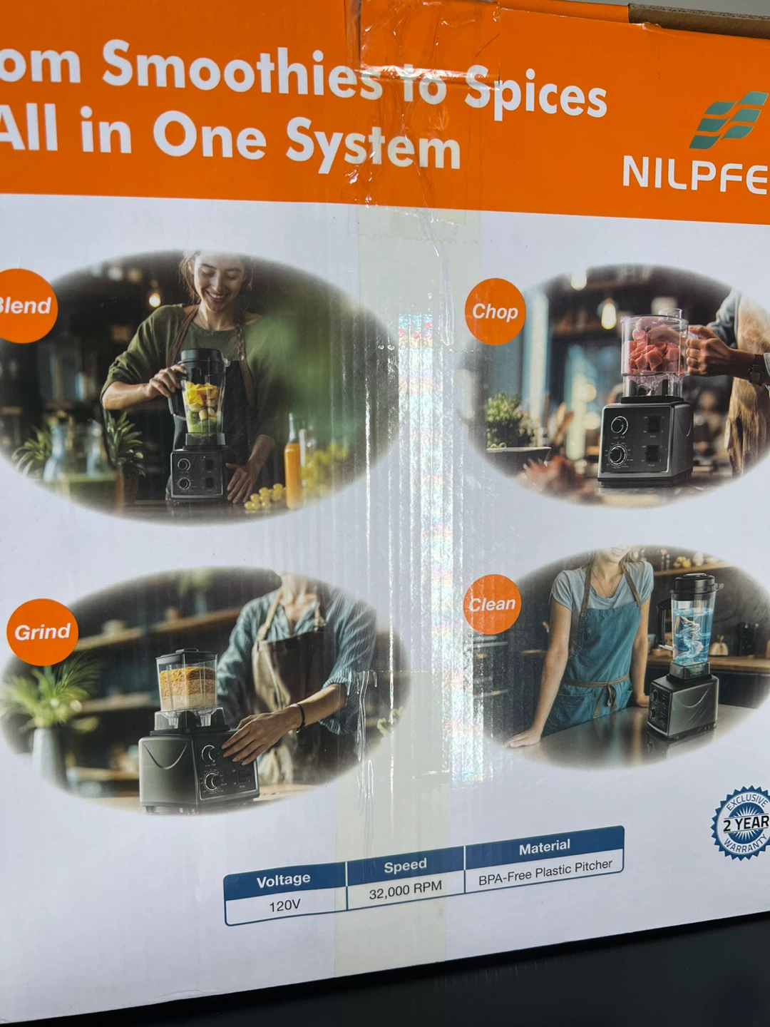 NILPFerd 1500W Super Blender & Food Processor - photo 5