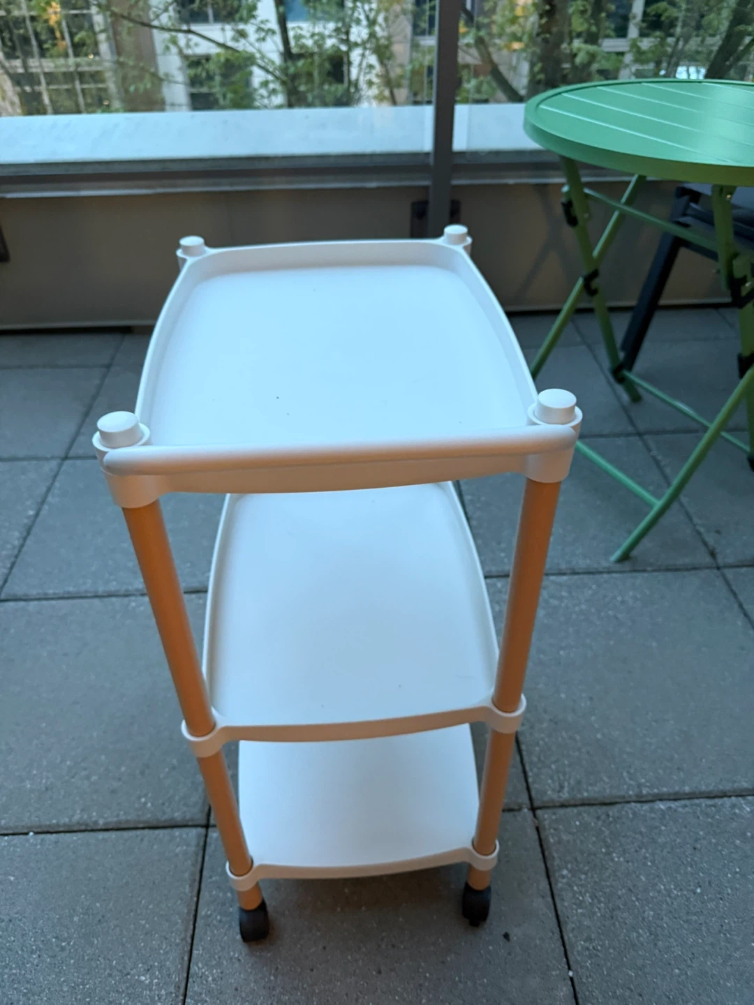 White 3-Tier Utility Cart - photo 2