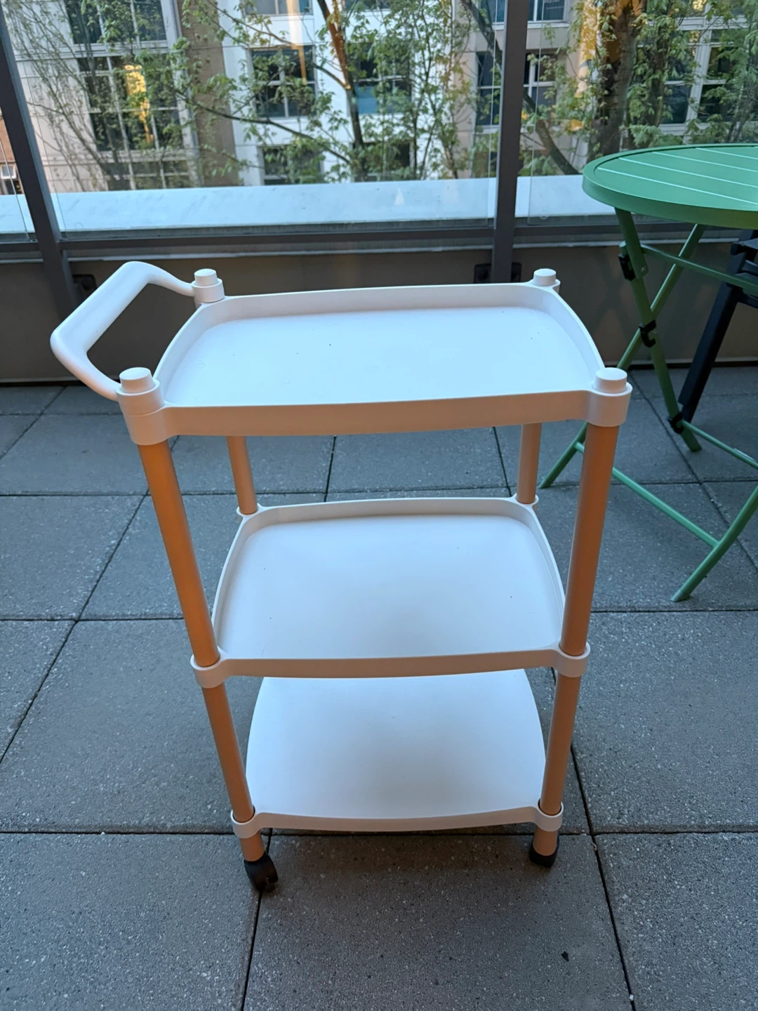 White 3-Tier Utility Cart