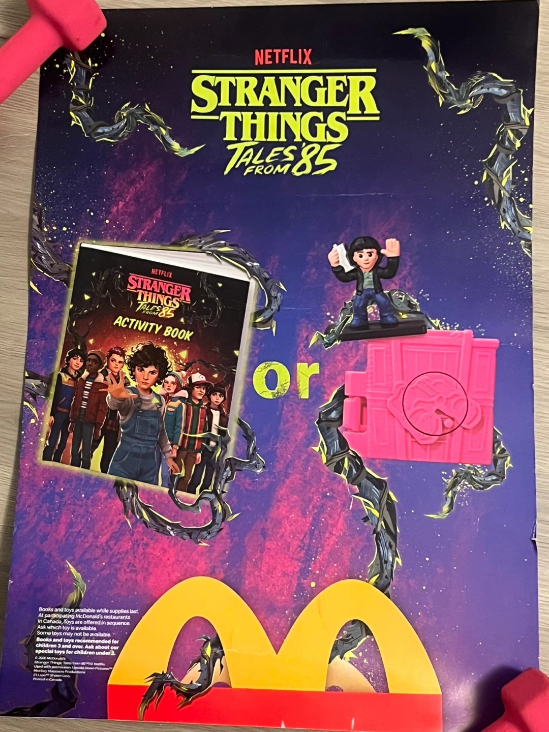 Limited McDonald's Stranger Things Activity Book and Toy