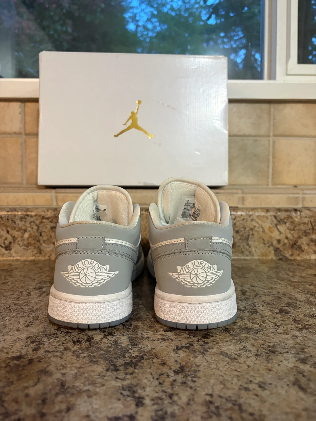 Air Jordan 1 Low SE White Grey Sneakers - photo 2