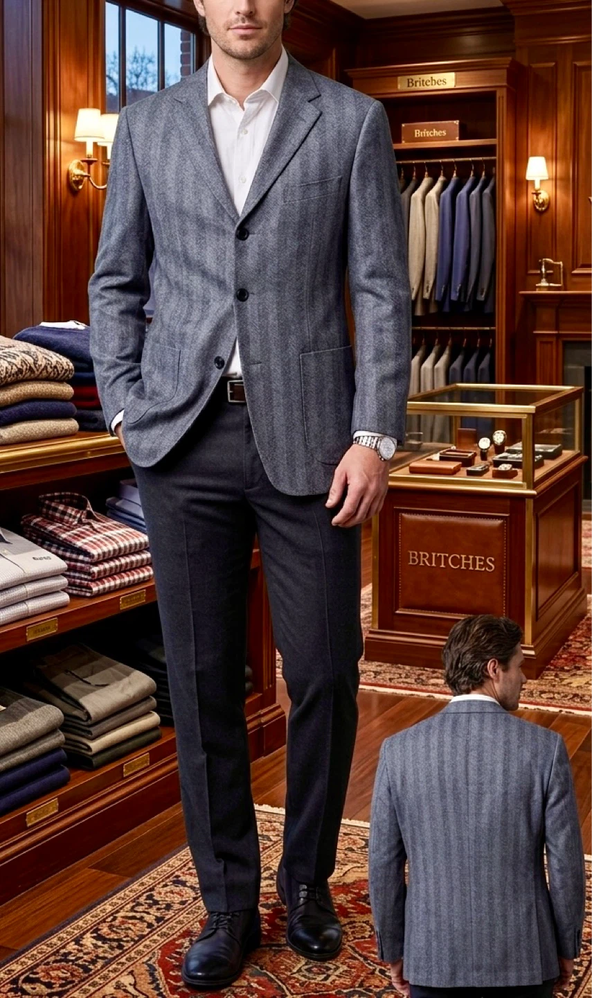 LILARKI Men's Grey Blazer