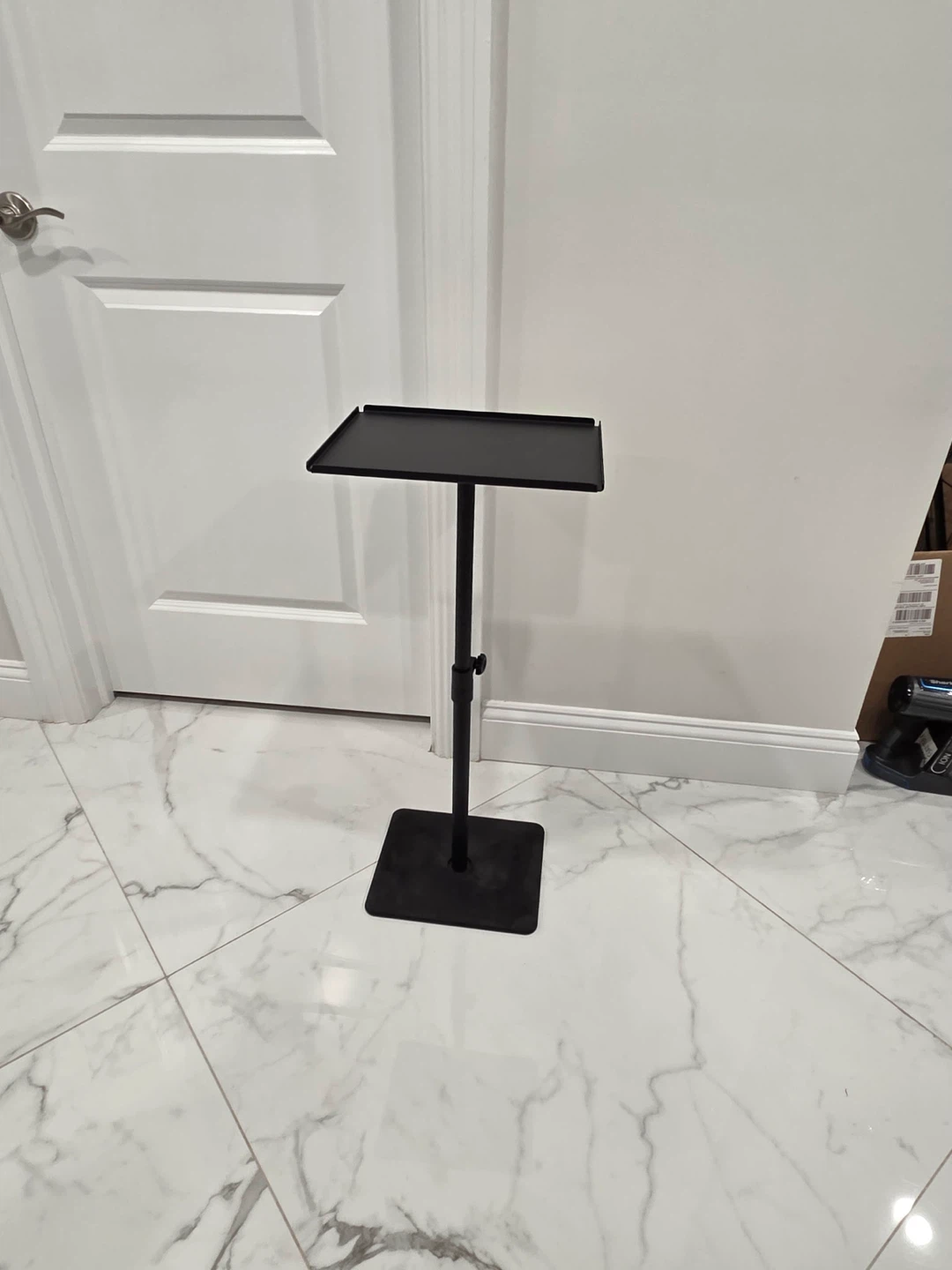 Adjustable Height Black Stand Tray
