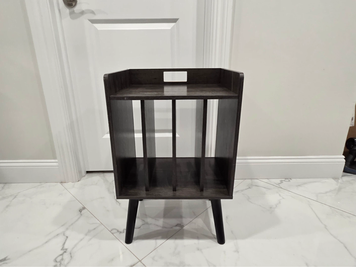 Record Storage Shelf with Mid-Century Style Legs - photo 2