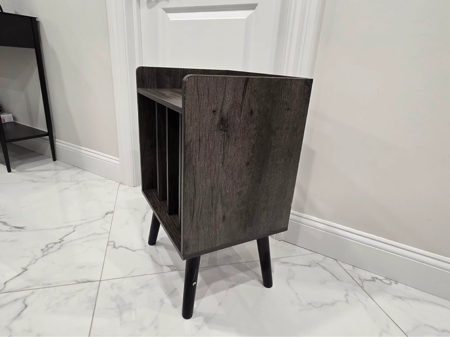 Record Storage Shelf with Mid-Century Style Legs - photo 3
