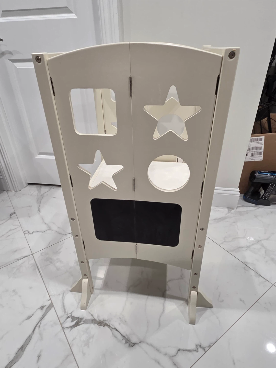 Adjustable Wooden Kitchen Step Stool - photo 2