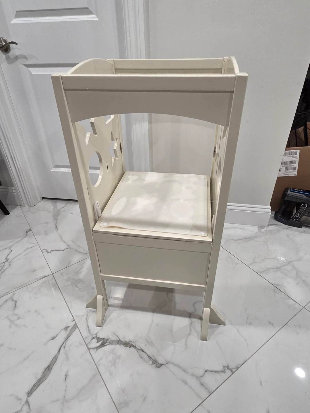 Adjustable Wooden Kitchen Step Stool - photo 4