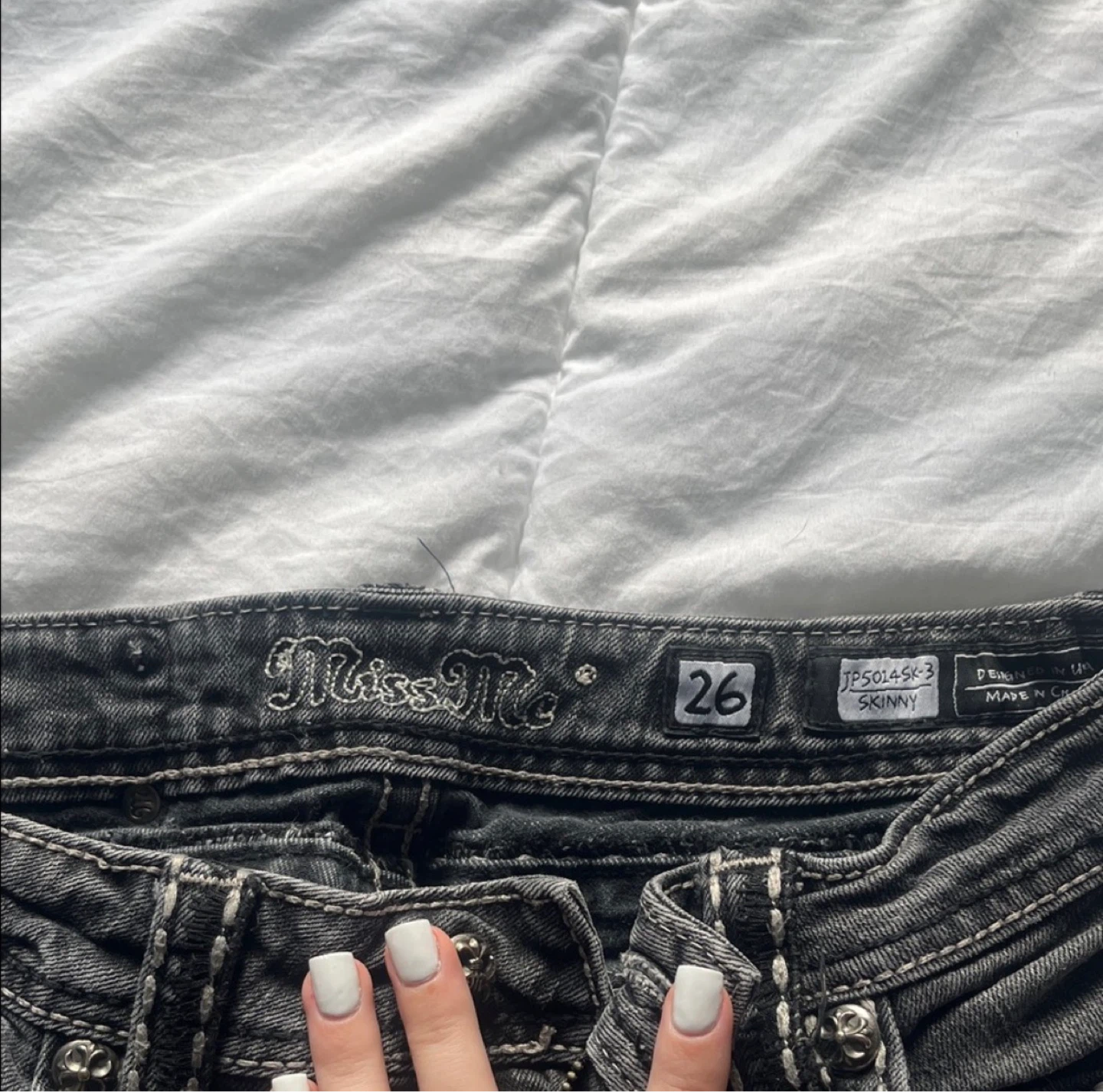 Miss Me Skinny JeansGrey Denim - photo 3