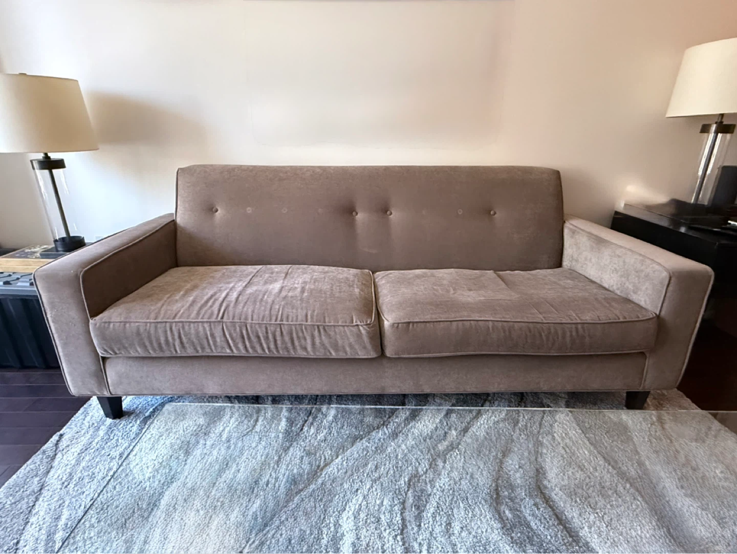 Beige Three-Seater Sofa - photo 4