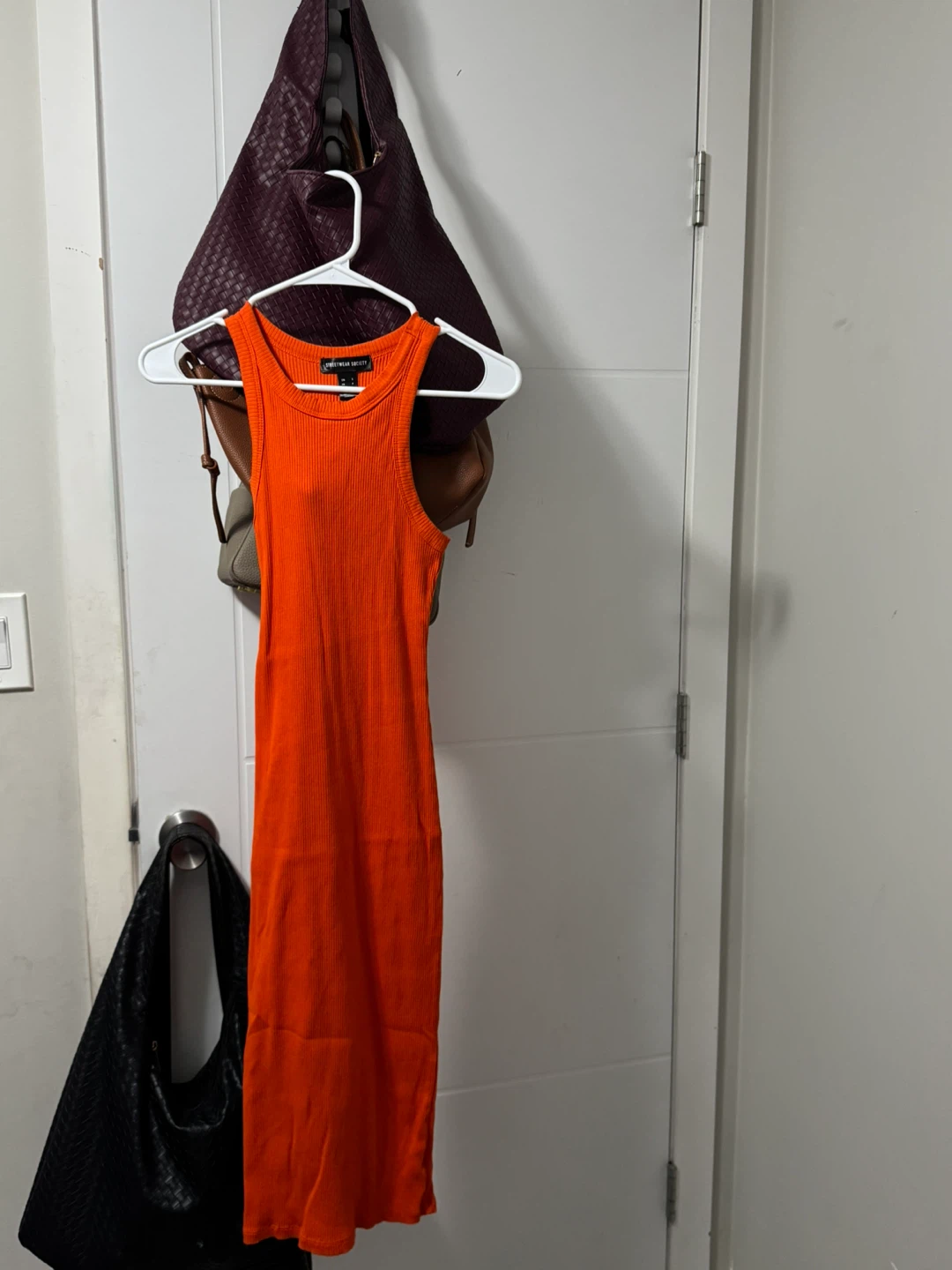 Orange Ribbed Tank Dress - photo 2