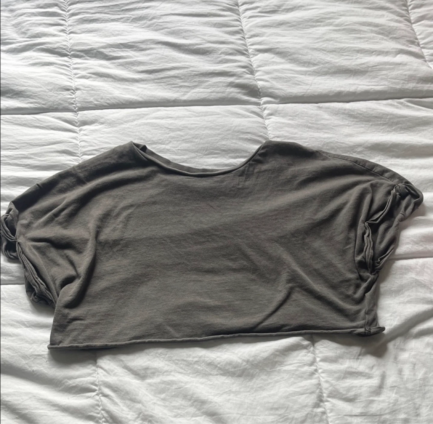 Garage Grey Cropped T-Shirt