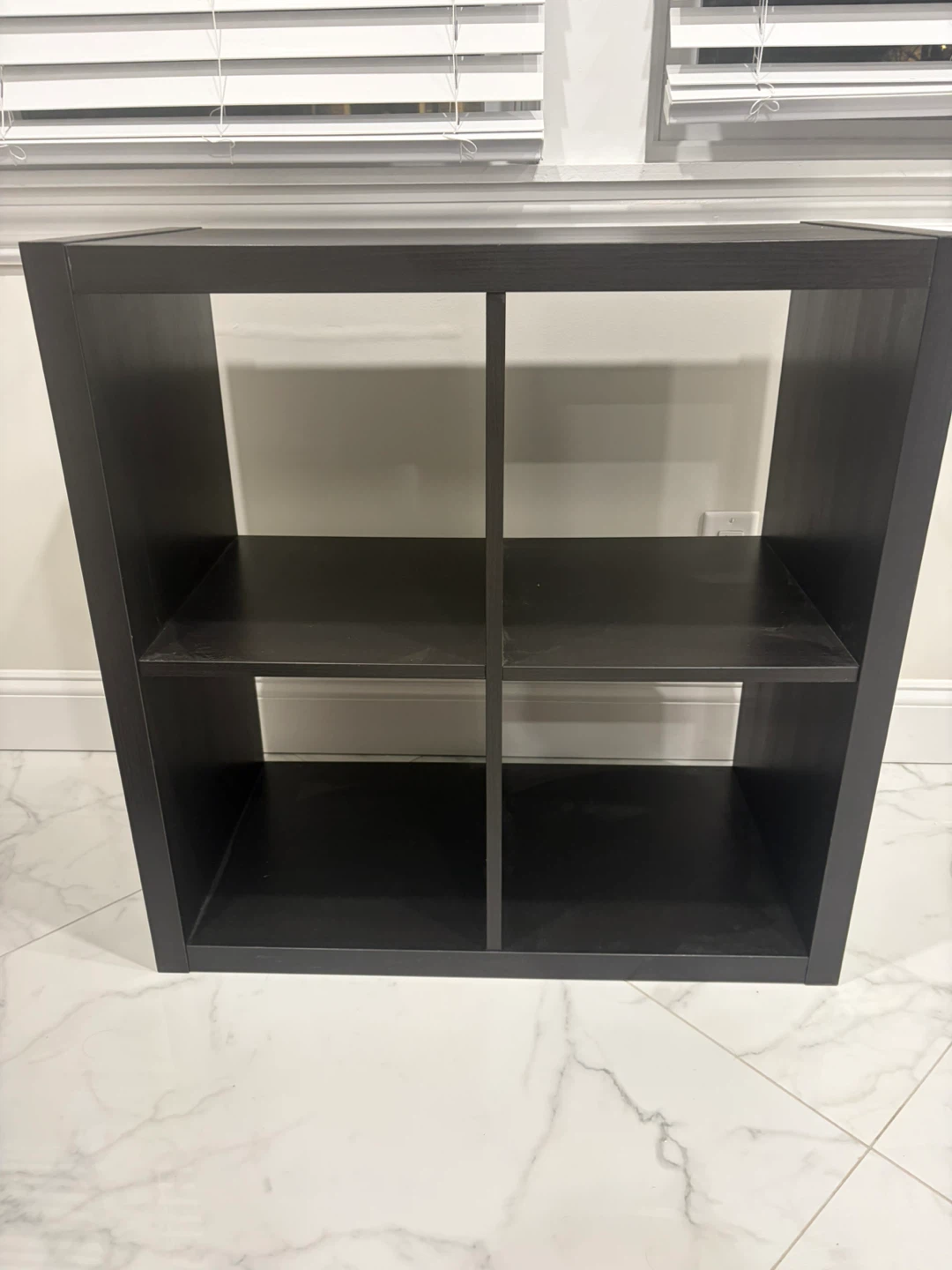 Dark Gray 4-Cube Storage Shelf