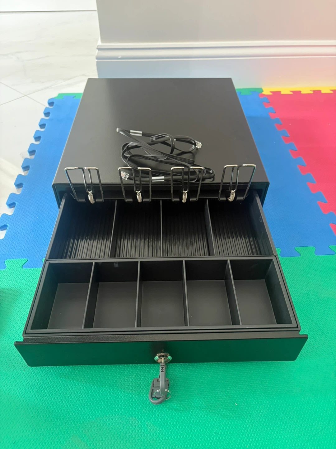 Black Cash Drawer with Key Lock
