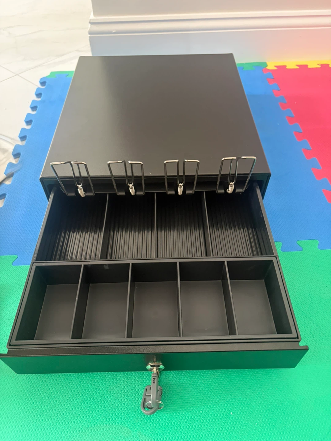 Black Cash Drawer with Key Lock - photo 3