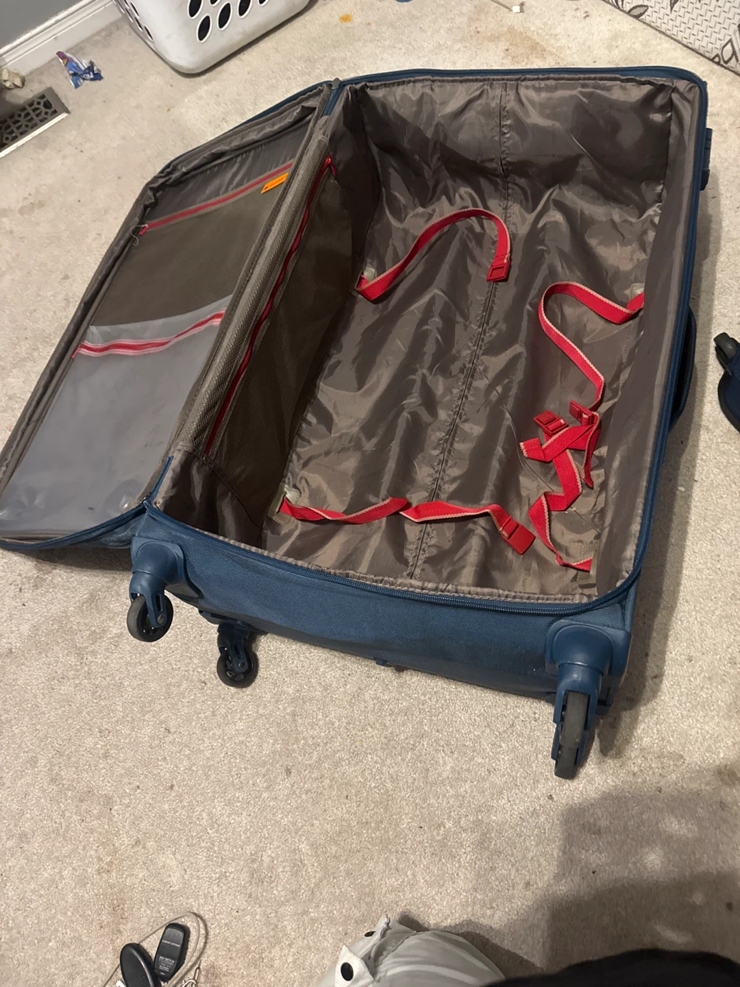 Set of 2 Blue Safari Luggage Suitcases - photo 5