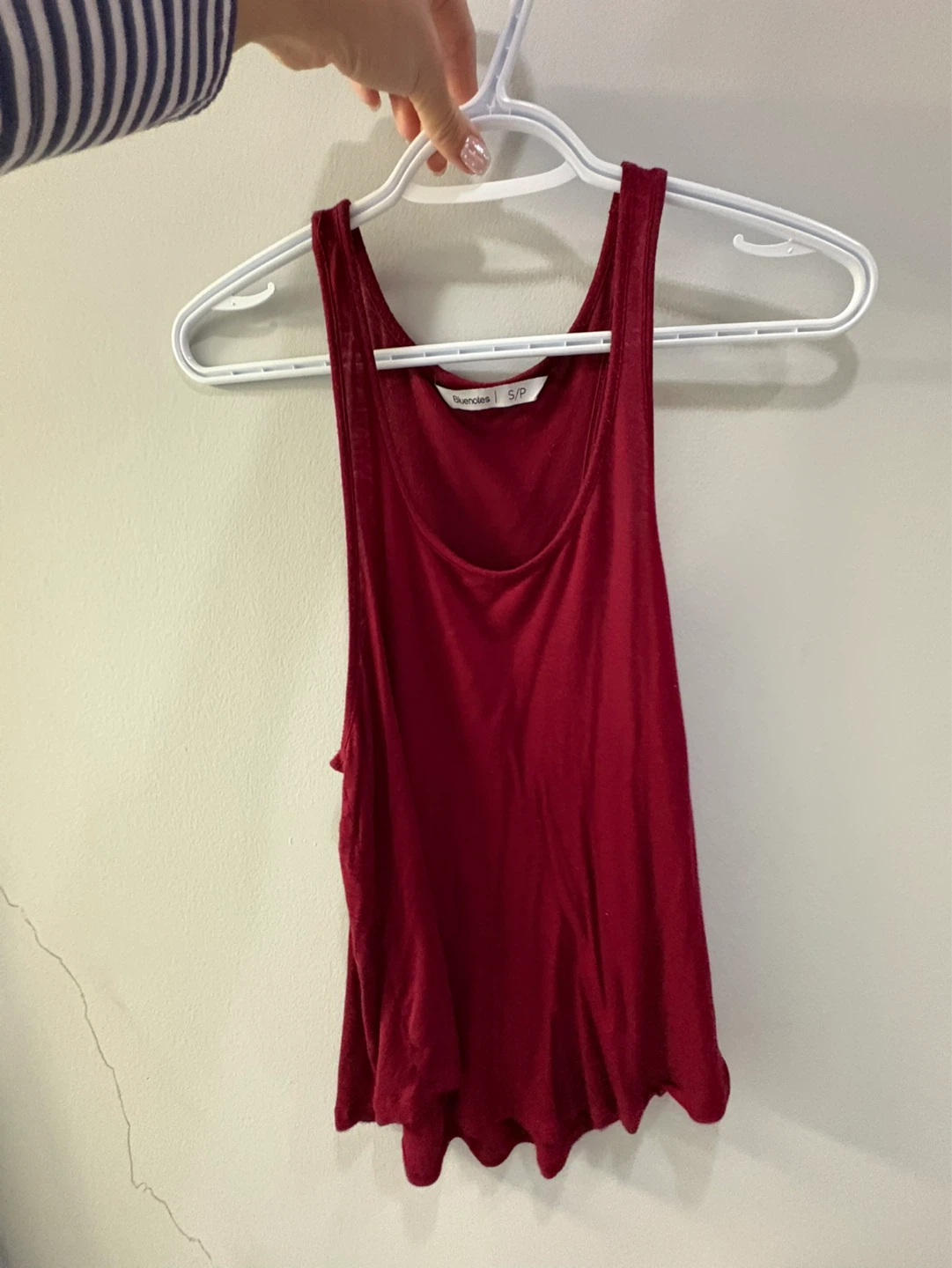 Bluenotes Tank Tops - Red and Olive Green