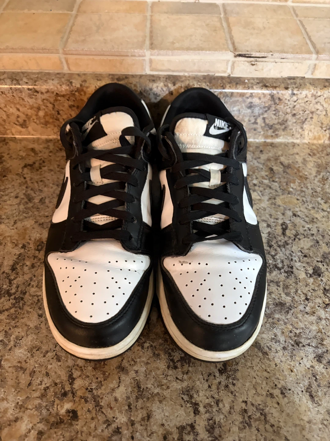 Nike Dunk Low Black White Sneakers - photo 4