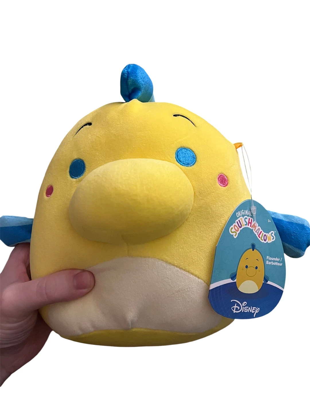 Original Squishmallows Disney Flounder Plush Toy