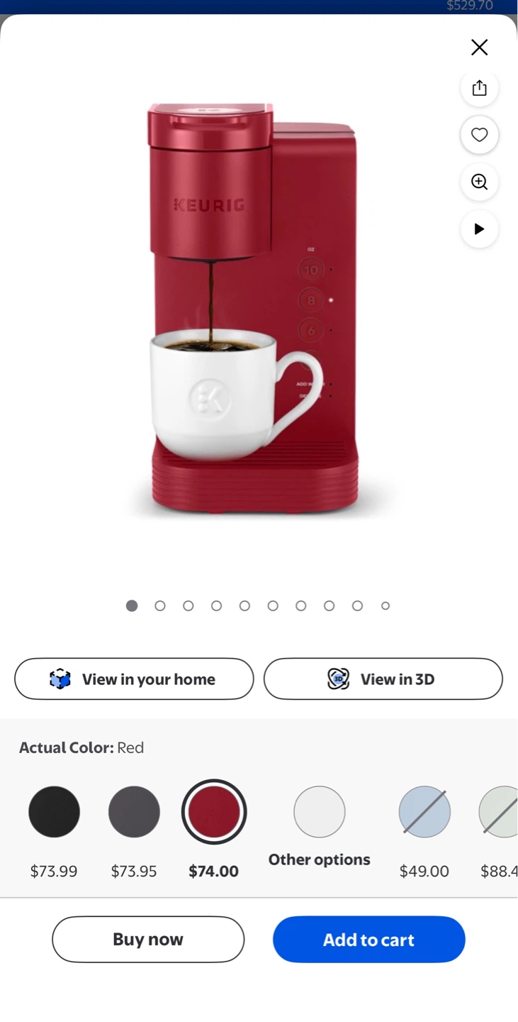 Keurig K-Mini Single Serve Coffee Maker, Red
