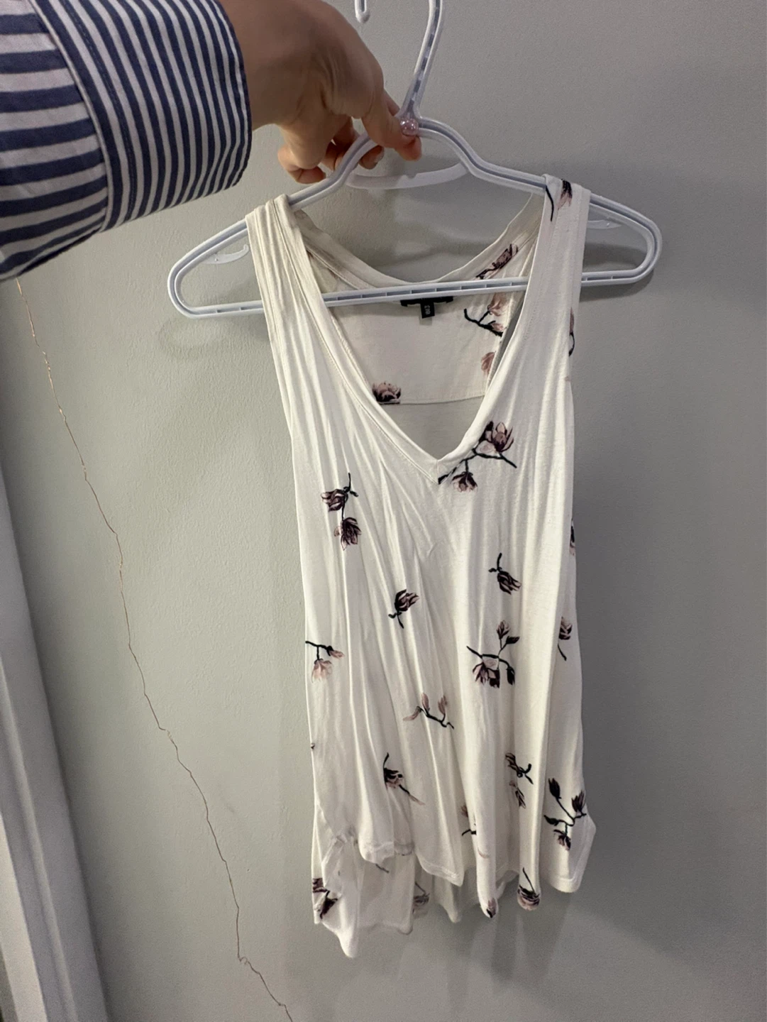 Dynamite Striped Tank Top with Zipper and one with floral