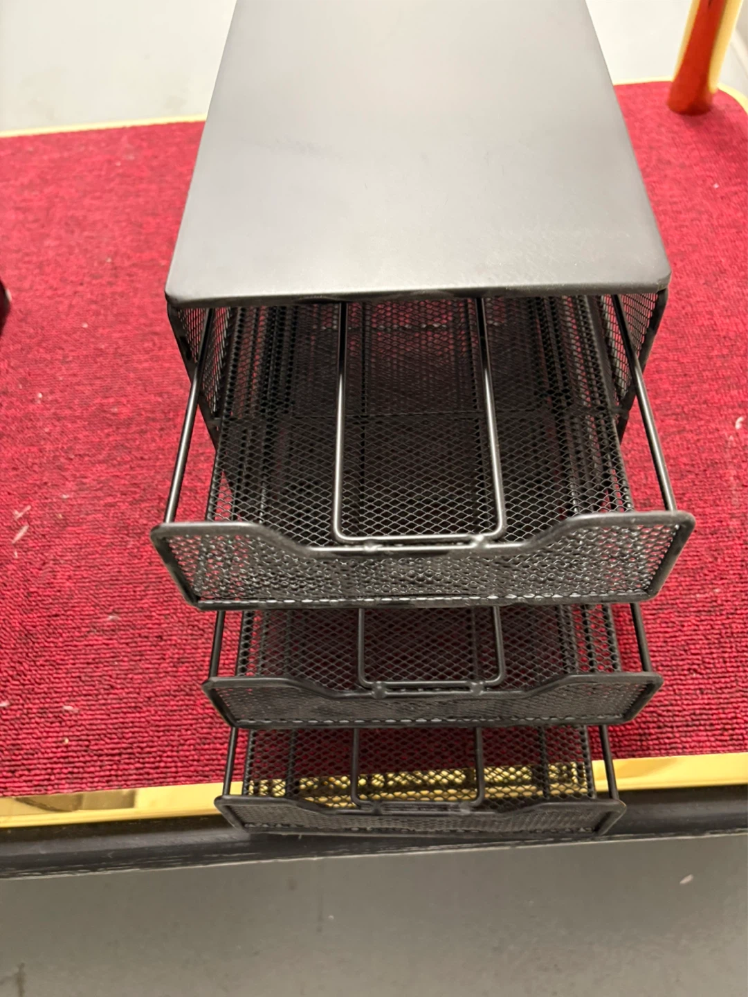 Black Mesh 3-Drawer Desktop Organizer - photo 2