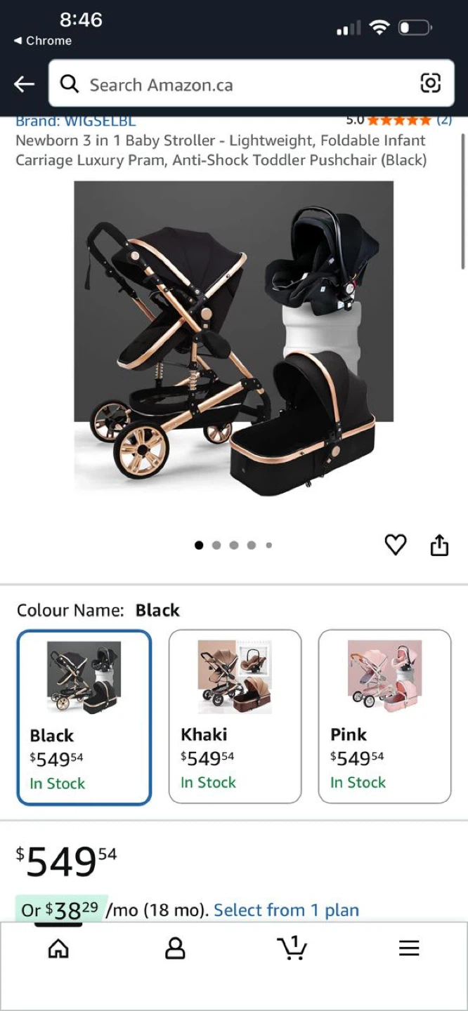 B. Childhood 3-in-1 Stroller and Car Seat Combo - photo 5