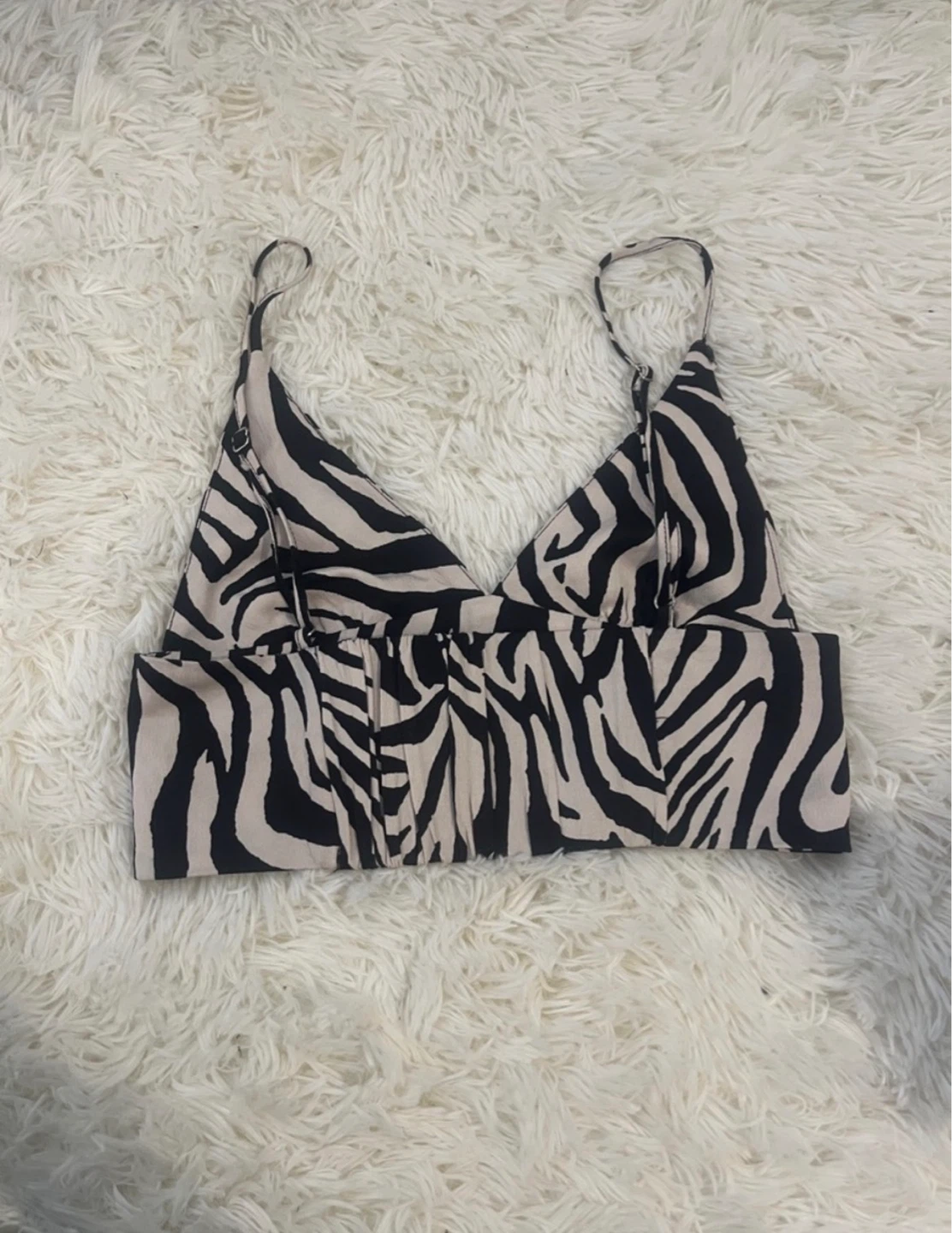 ZARA Zebra Print Camisole Top - photo 2