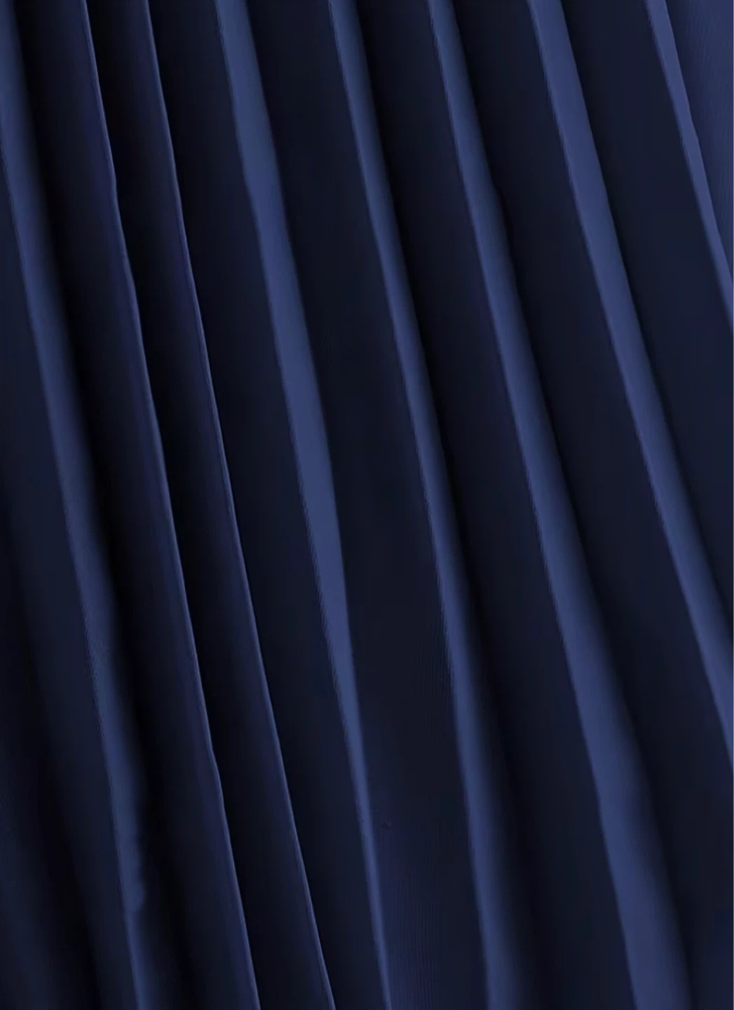 Navy Blue Pleated Midi Skirt - photo 2